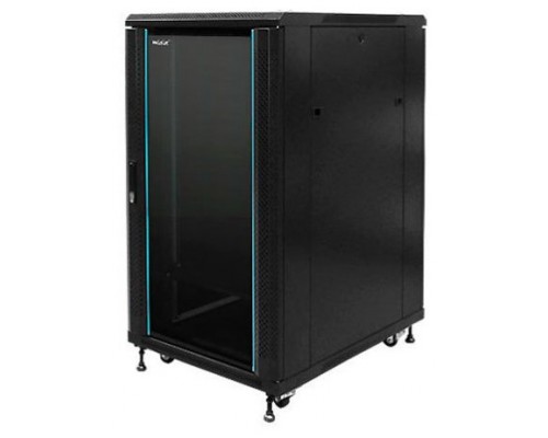 PHASAK Armario Rack 19" Phasak Pro 18U  600x600 Desmontado (Incluye: 2 bandejas de 19? + Regleta electrica 19? + Juego de ruedas +  Ventilacion)